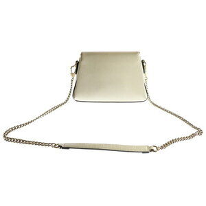 Gucci Shoulder GG White Ivory Chain Bag Interlocking Leather